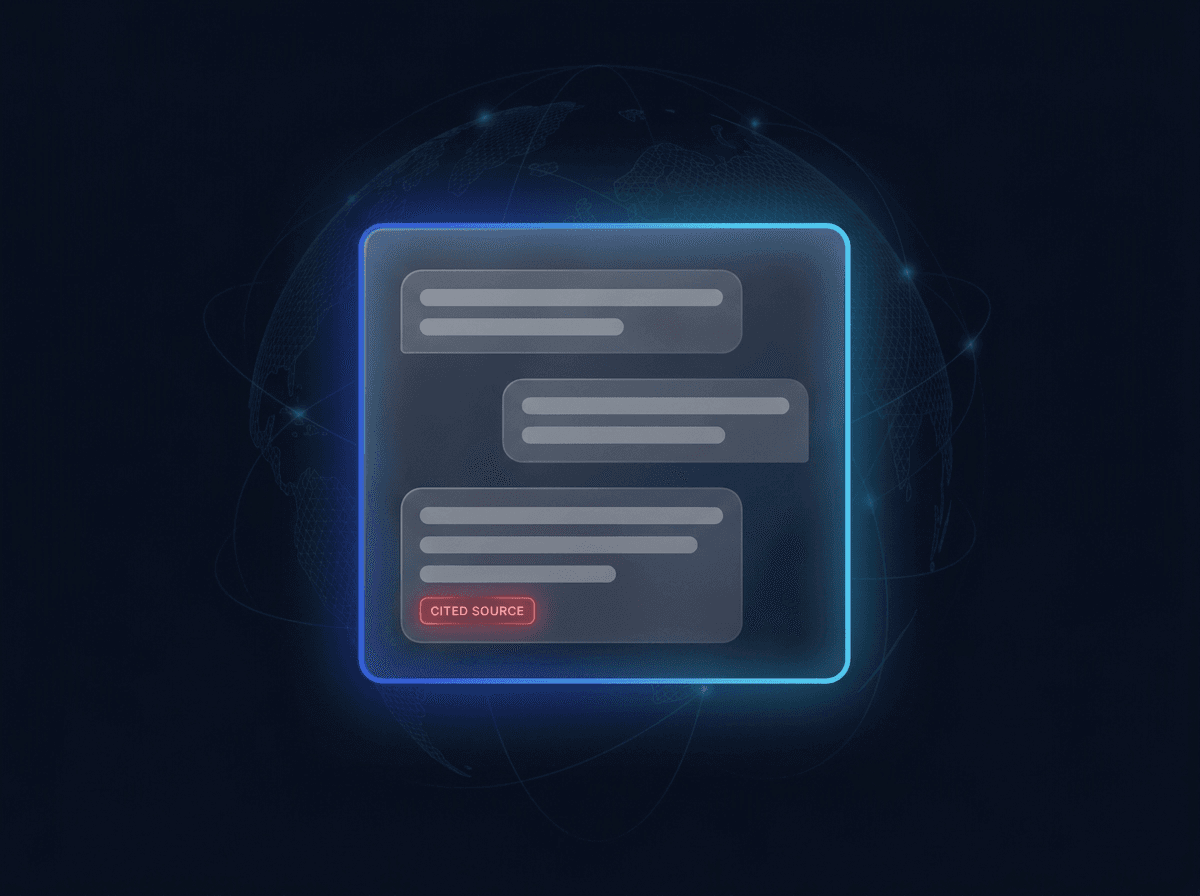 An AI receptionist answering a customer's question on a phone screen